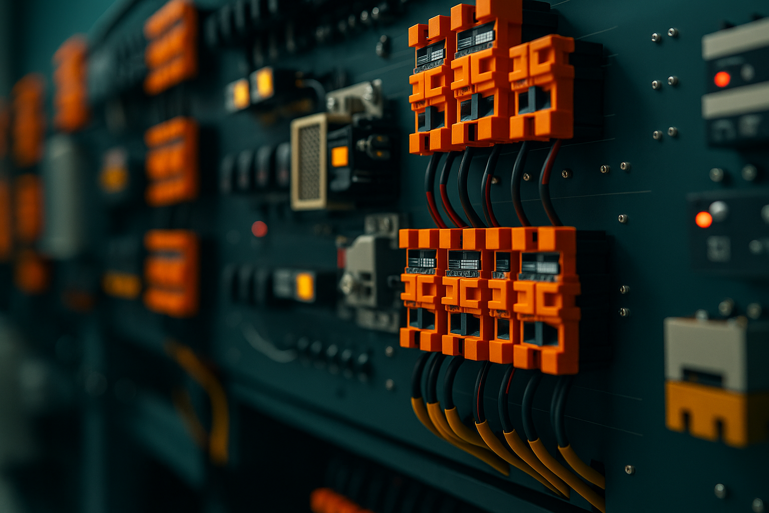 Industrial fuse board background